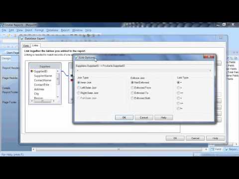 Crystal Reports Tutorial: Using Multiple Linked Tables
