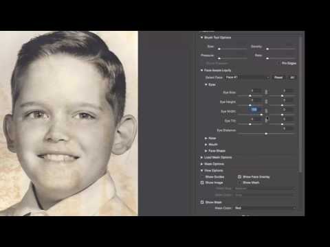 Controlling Eye Settings using Face-Aware Liquify in Photoshop CC 2017