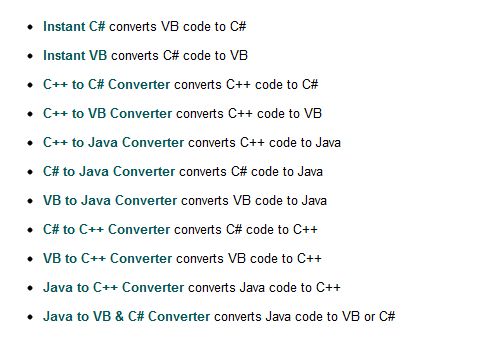 java to c converter