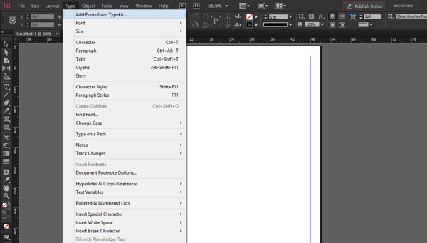 font kit indesign