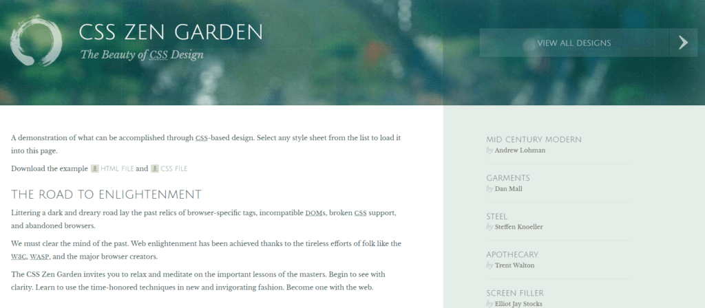 CSS Zen Garden