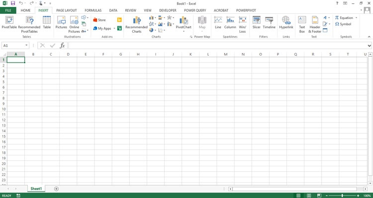 ms excel ribbon