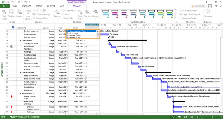 format 2013 excel copy chart Project: a Chart Microsoft Formatting Summary for Gantt