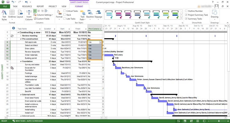 how to copy gantt chart from ms project to word