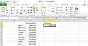 COUNTBLANK finds no missing data