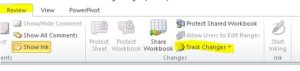Review Tab, Track Changes