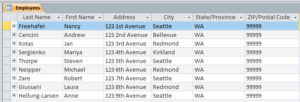 Normalize Address Table