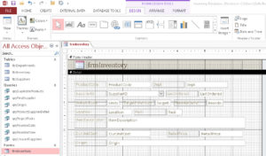 Access Form Design View