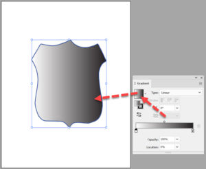 Gradient panel