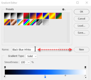 Photoshop gradient name