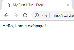 first-html-webpage