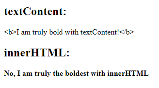 innerhtml-vs-textcontent