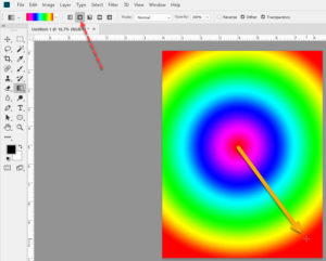 Radial gradients