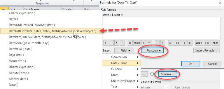 How To Create Calculated Fields In Microsoft Project Skillforge