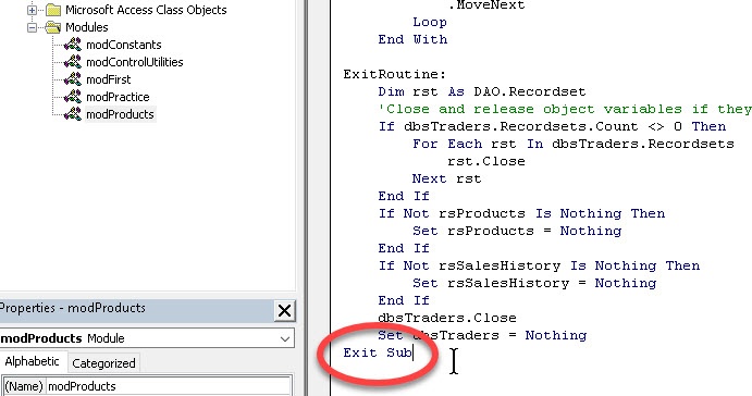 for loop access vba